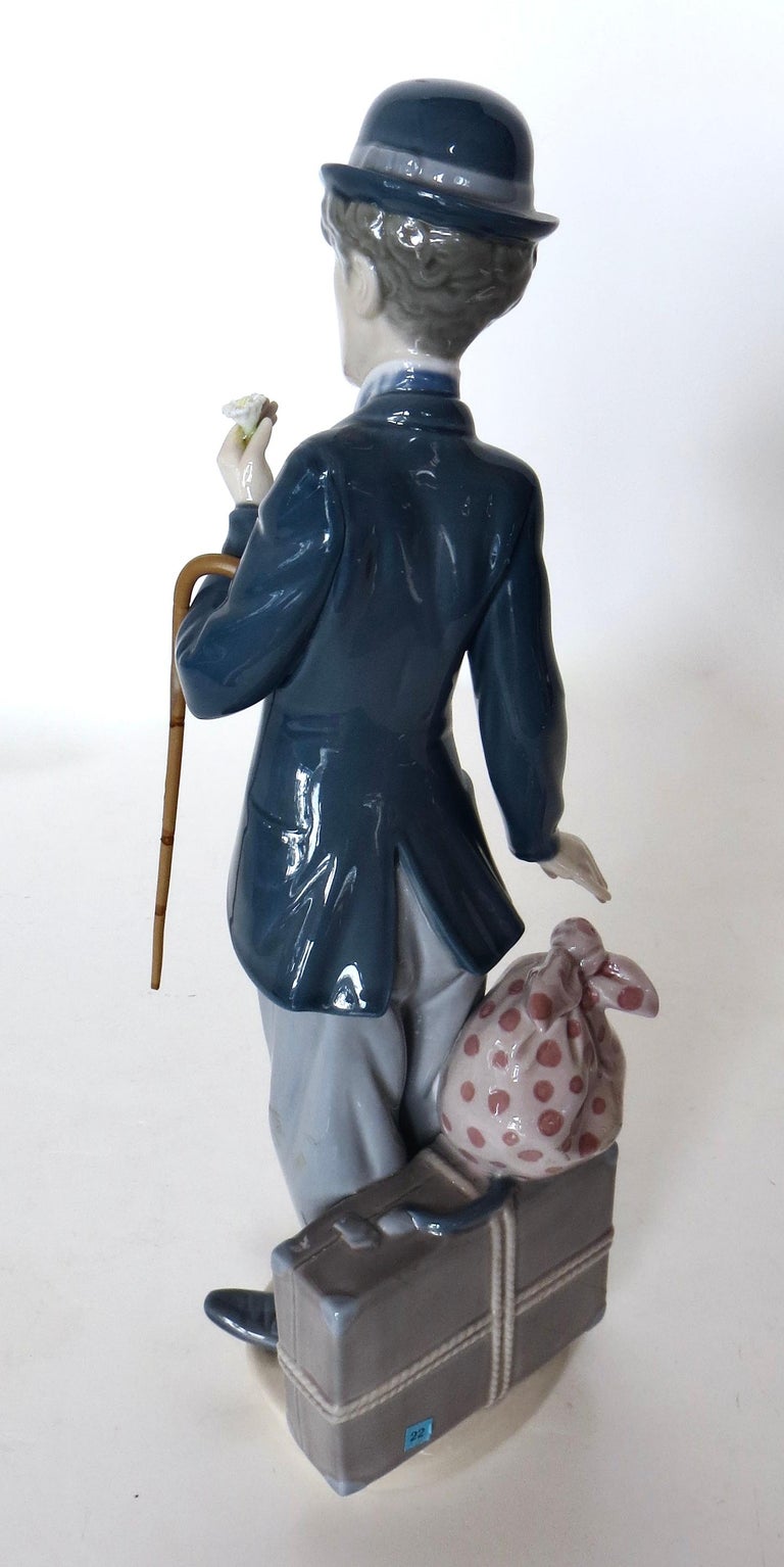 Charlie Chaplain Porcelain by Lladro, Spain Authentic With Orig