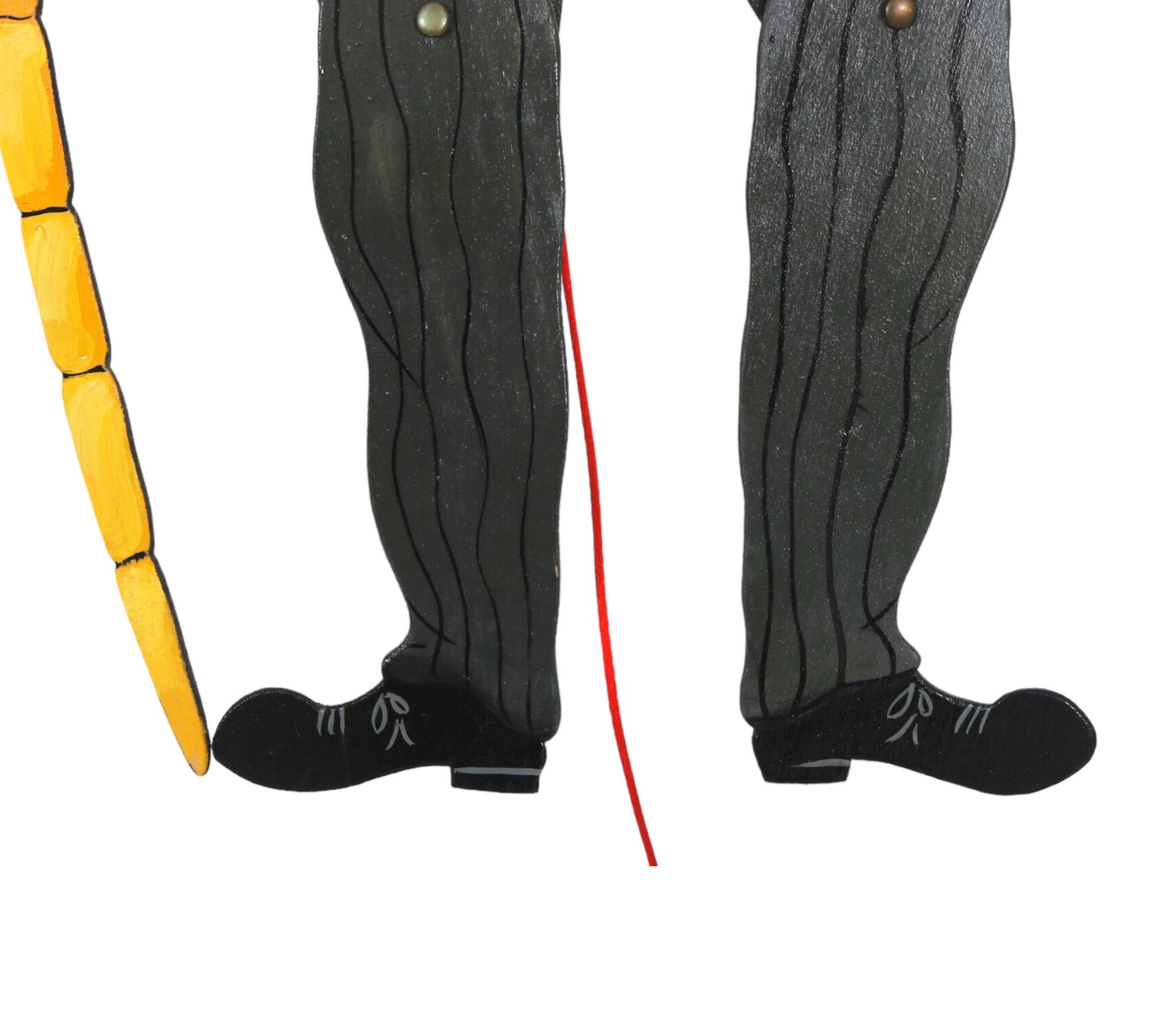 American Charlie Chaplin Pullstring Flat Puppet For Sale
