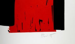 Senza titolo - O, xilografia astratta di Charlie Hewitt