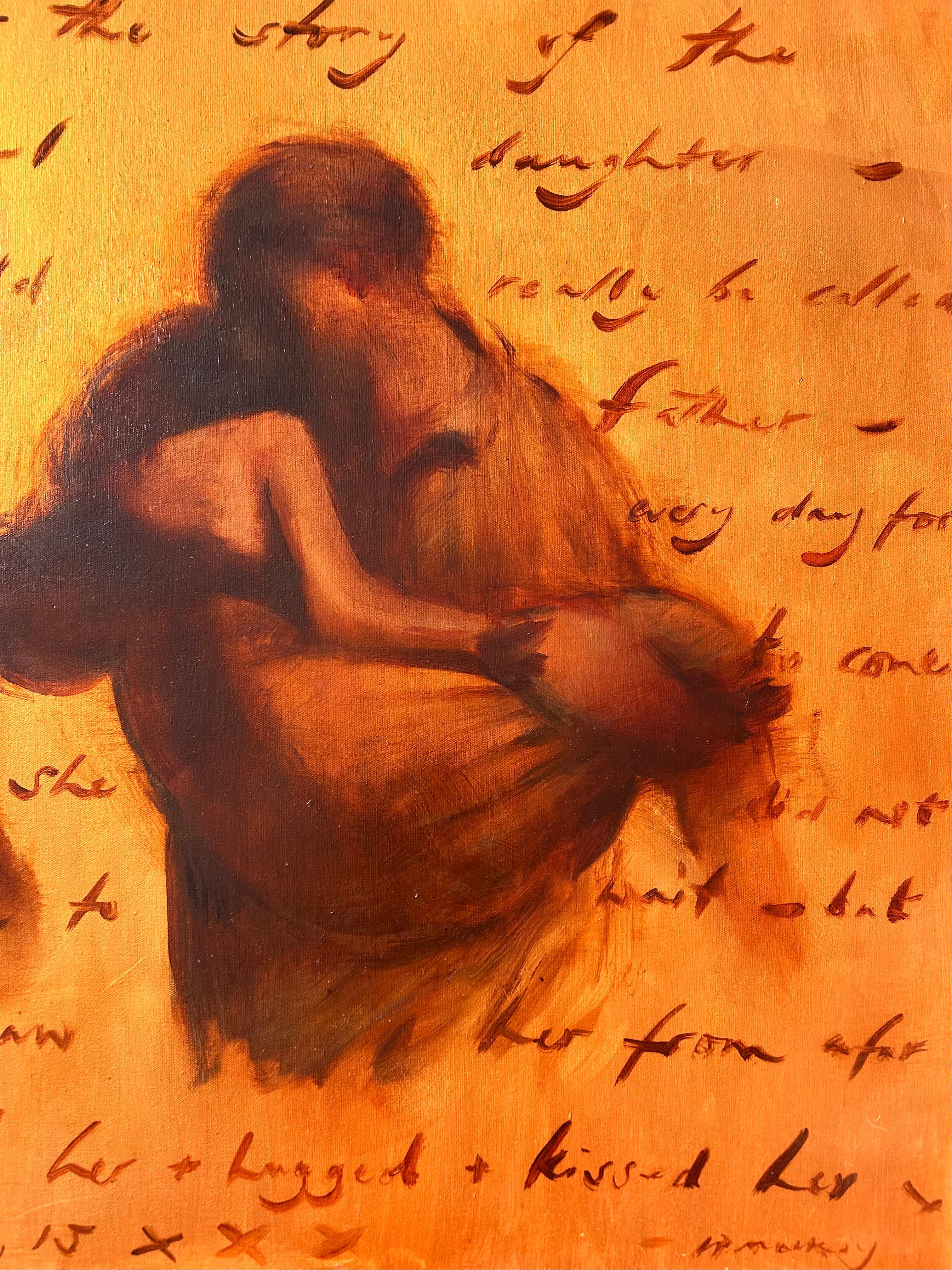 Figlia prodiga - Figurative Painting Arancia di Charlie Mackesy