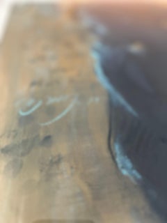 Türkisfarbenes Mädchen mit Gold