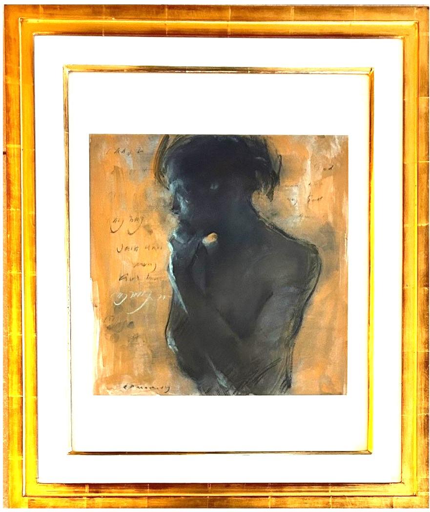 Turquoise Girl with Gold For Sale 1