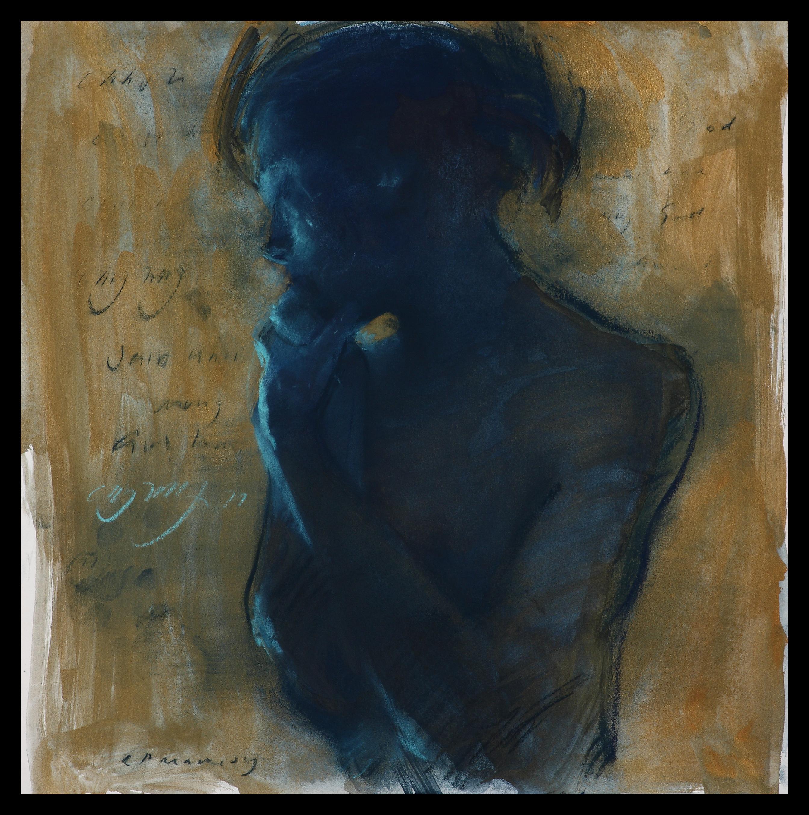 Turquoise Girl with Gold For Sale 3