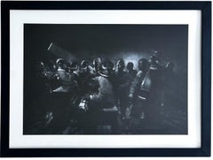 Untitled (Jazz Scene) - Charlie Mackesy, Original Pastel, Musician, Instruments