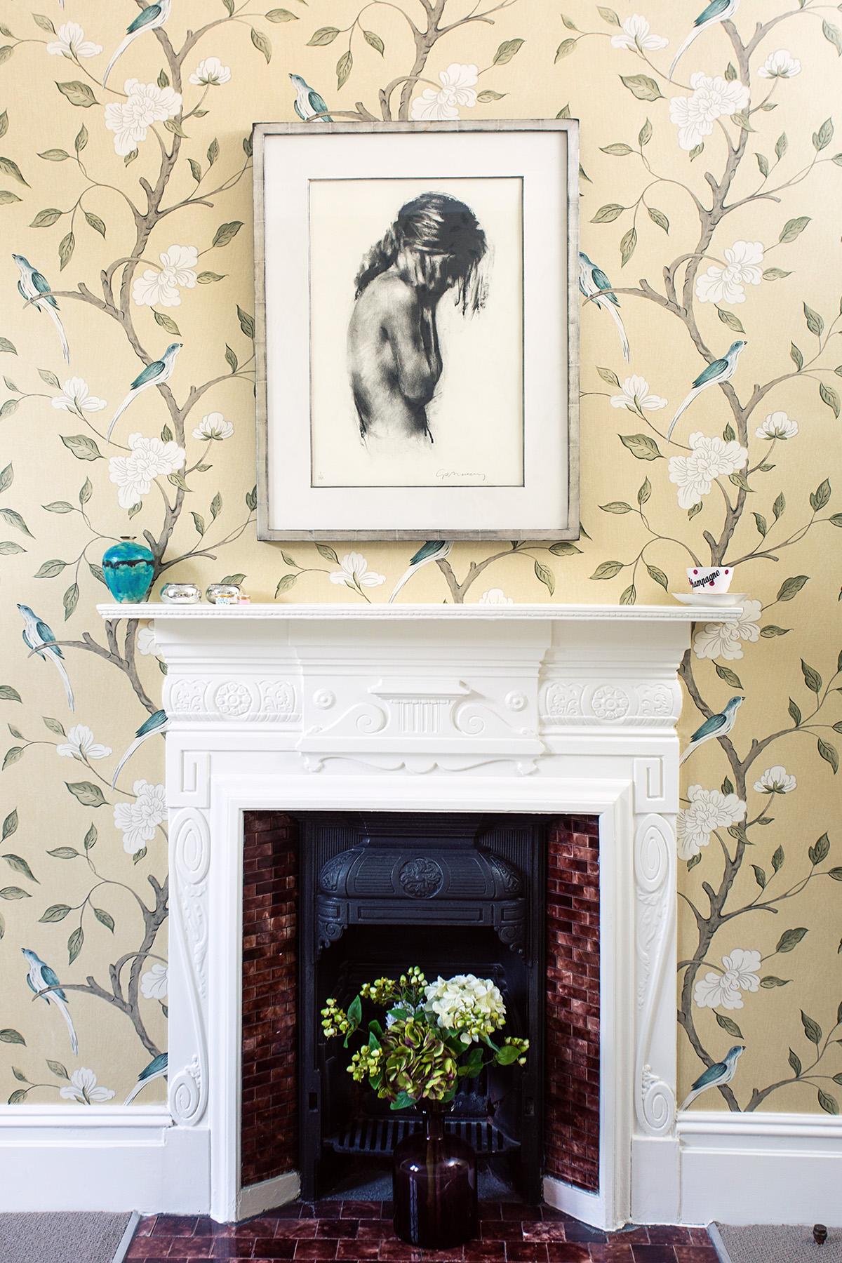 Girl-signed lithograph, figurative, contemporary, print, female, emotion, nude - Beige Print by Charlie Mackesy