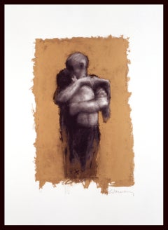 El regreso del hijo pródigo -Litografía firmada, Figurativa, Contemporánea, abrazar
