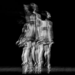 "Beguiled No. 7" - ballet, black and white, figurative, ballerina, motion