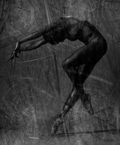 "Strata No. 138" - ballet, black and white, figurative, ballerina, motion