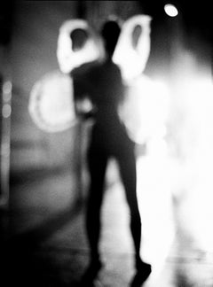"Twirl No. 131" - ballet, black and white, figurative, ballerina, motion