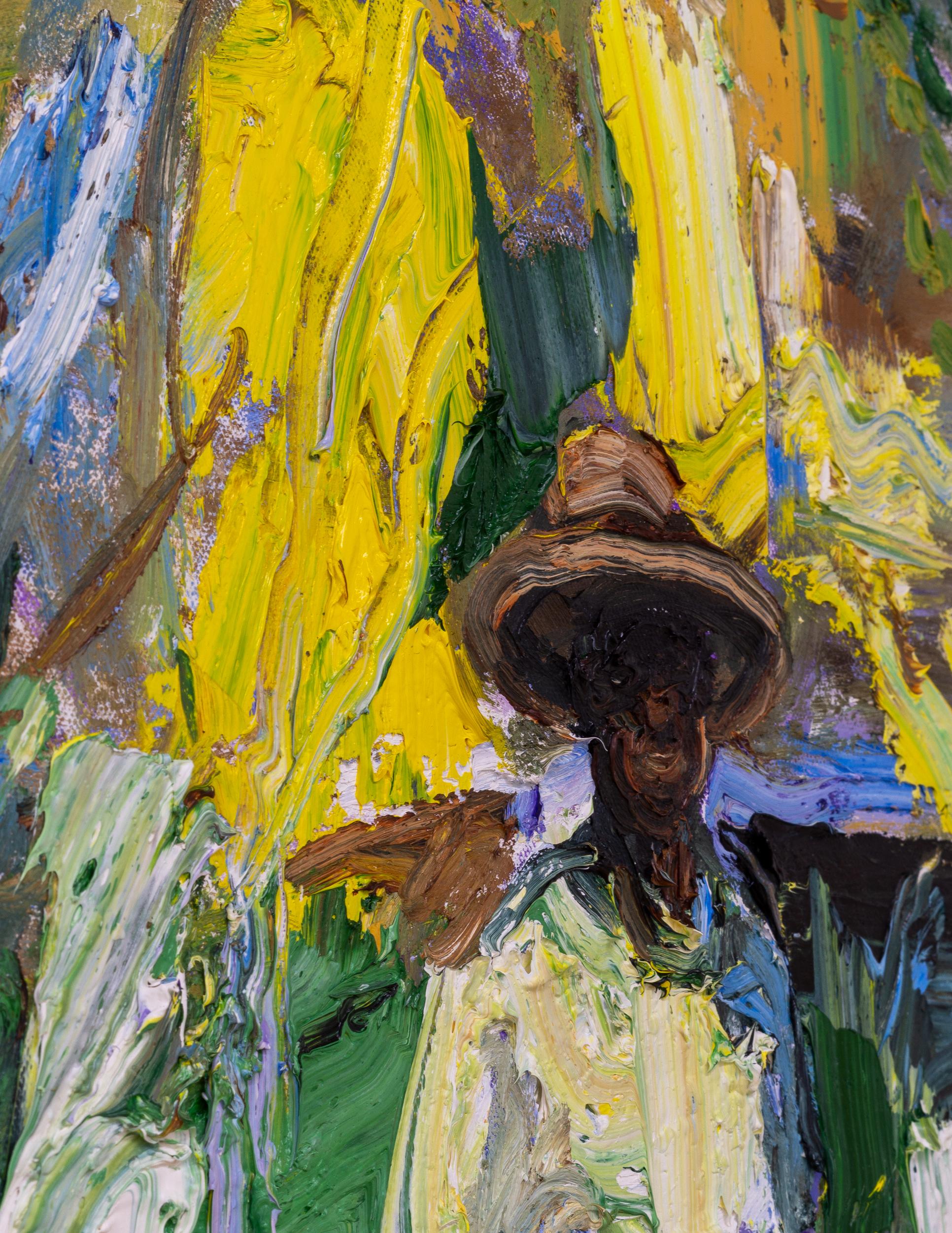 THE GORGE WALKER - Peinture de la femme de l'artiste hiking through a Gorge en vente 1