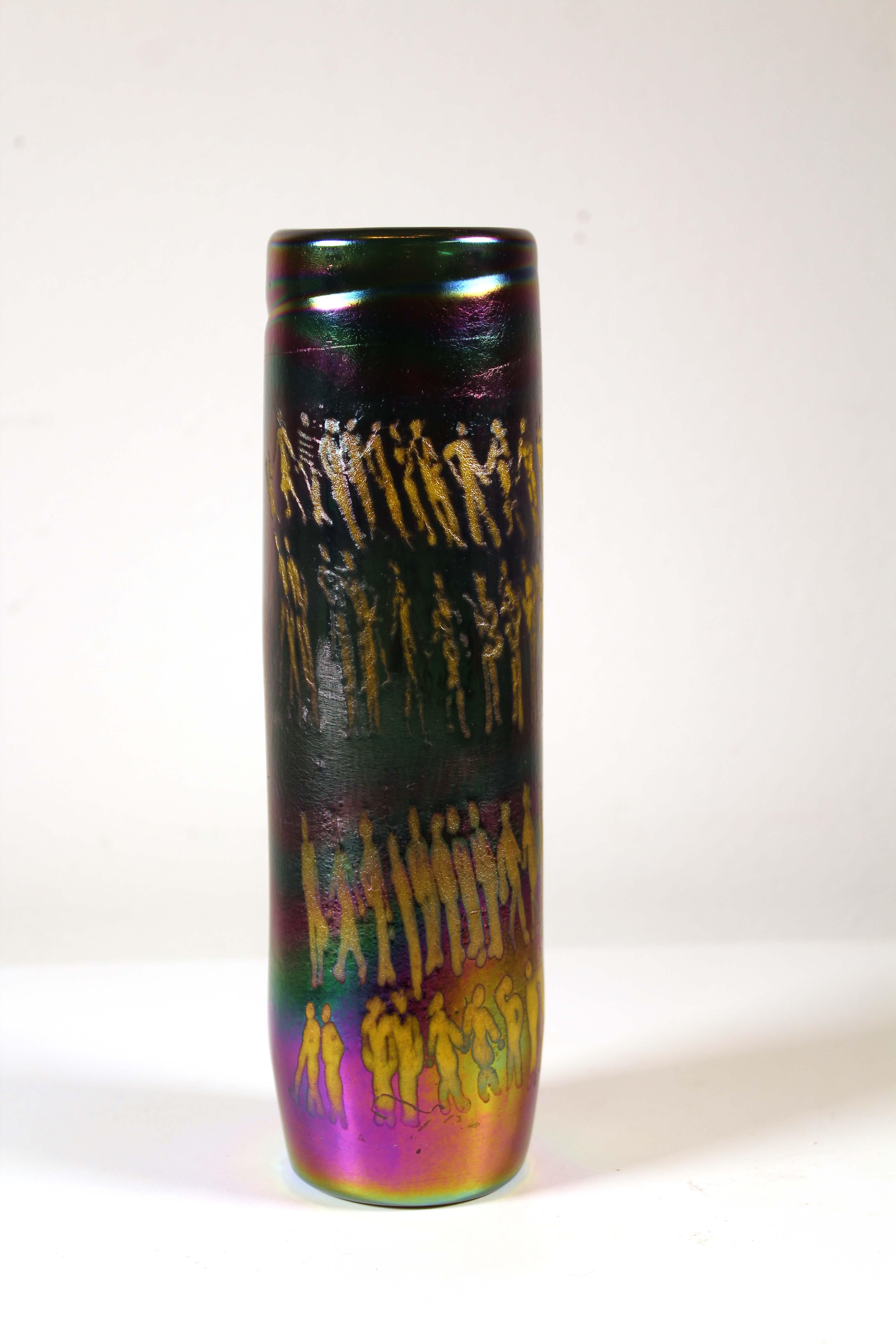 Charlie Parriott and Collection of Contemporary Iridescent Glass Vessels 7