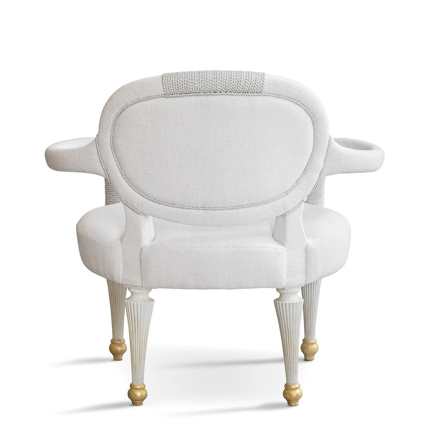 Contemporary Charlie White Lounge Chair For Sale