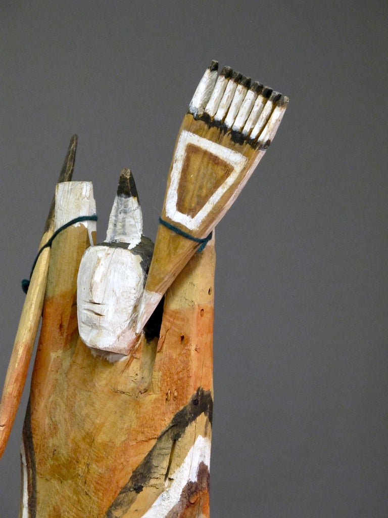 Charlie Willeto Standing Navajo Weaver with Weaving Tools, Wood paint Folk Art Charlie