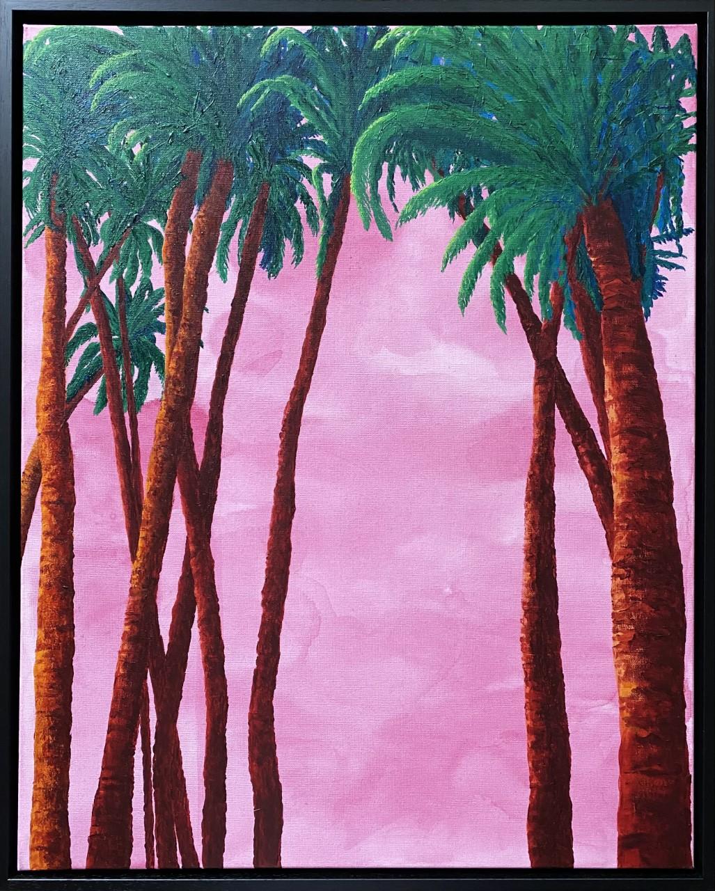 Charlie Yallop Landscape Painting - Palm Springs Painting ORIGINAL
