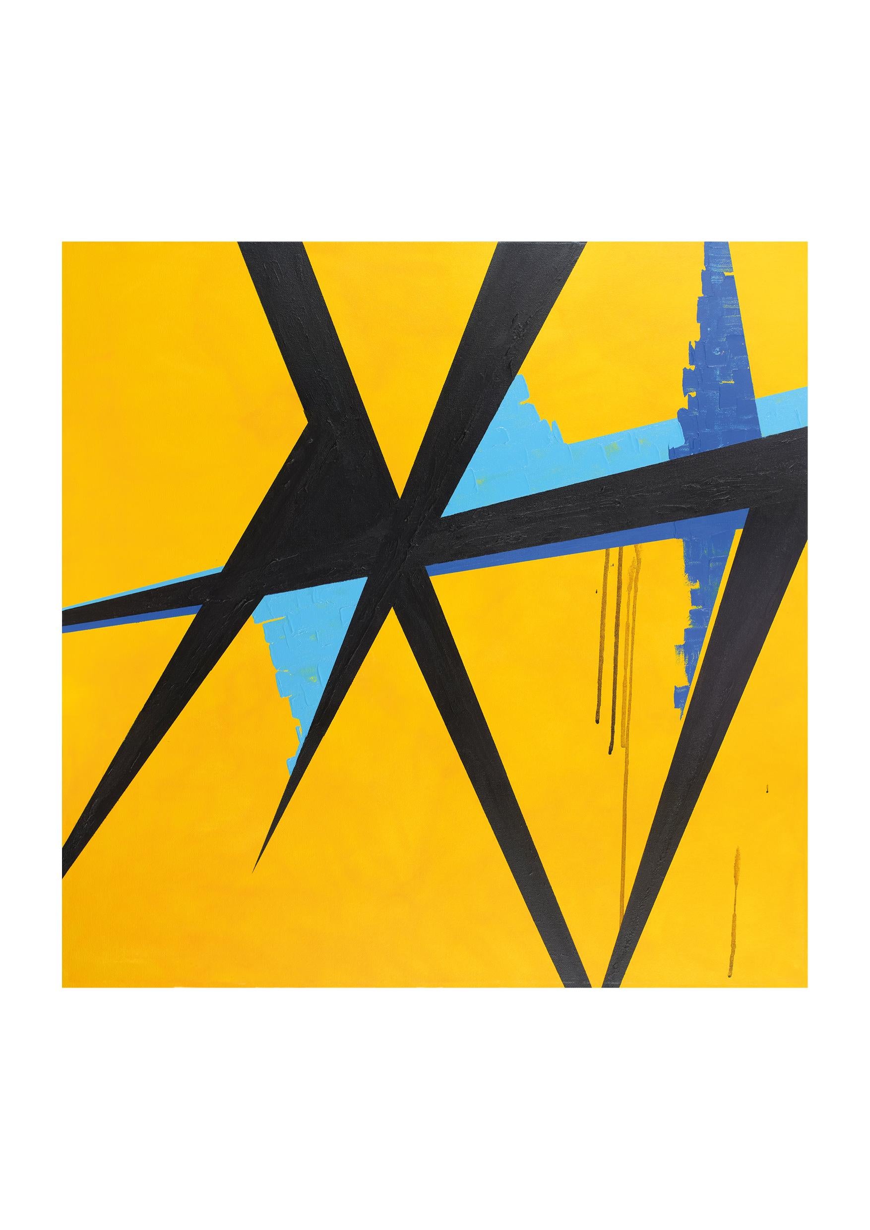 Yallop's style combines colour and bold marks with his love of travelling the world. His work is based on places he has visited or abstract views of the world around him to create paintings that capture the feeling of a place. Charlie lives and