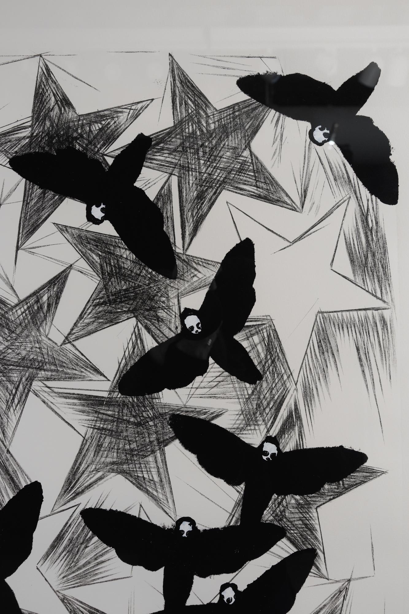 Charline von Heyl
Hawk Moths, 2016
Lithograph with pochoi
47 1/4 x 31 1/2 inches  (120 x 80 cm)
Edition 8/30