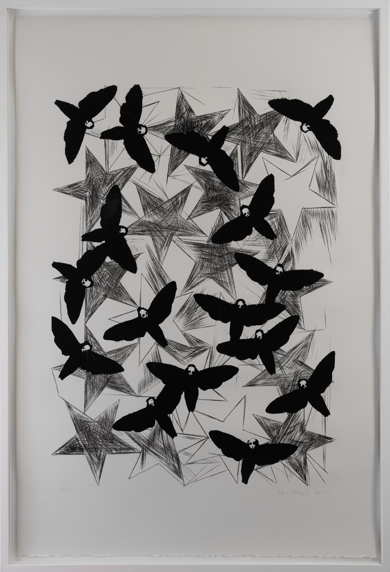 Charline Von Heyl Animal Print - Hawk Moths 
