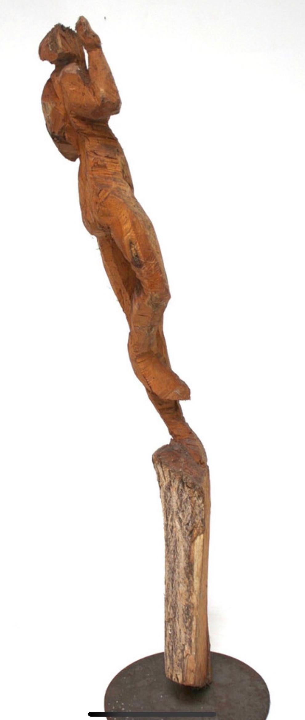 Hand-Carved Charlott Szukala, Sculpture, 'Female Nude', Hand Carved in Wood, Germany 2010 For Sale