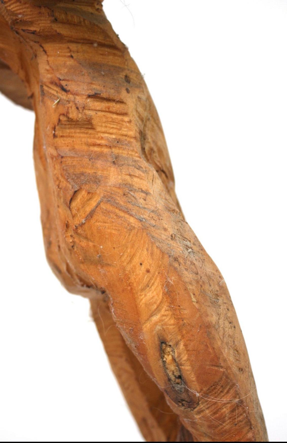 Charlott Szukala, Sculpture, 'Female Nude', Hand Carved in Wood, Germany 2010 In Good Condition For Sale In Basel, BS