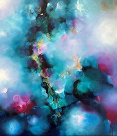 Pareidolia - Charlotte Aiken, Abstracto, pan de oro, Original, Óleo, remolino, círculos