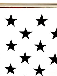 "White and Black (Negative Image)"   Americana, Large Flag Painting, Pop Art