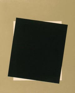 ""Votre photo ici" - Minimal Gold Black - Abstract Geometric Contemporary American