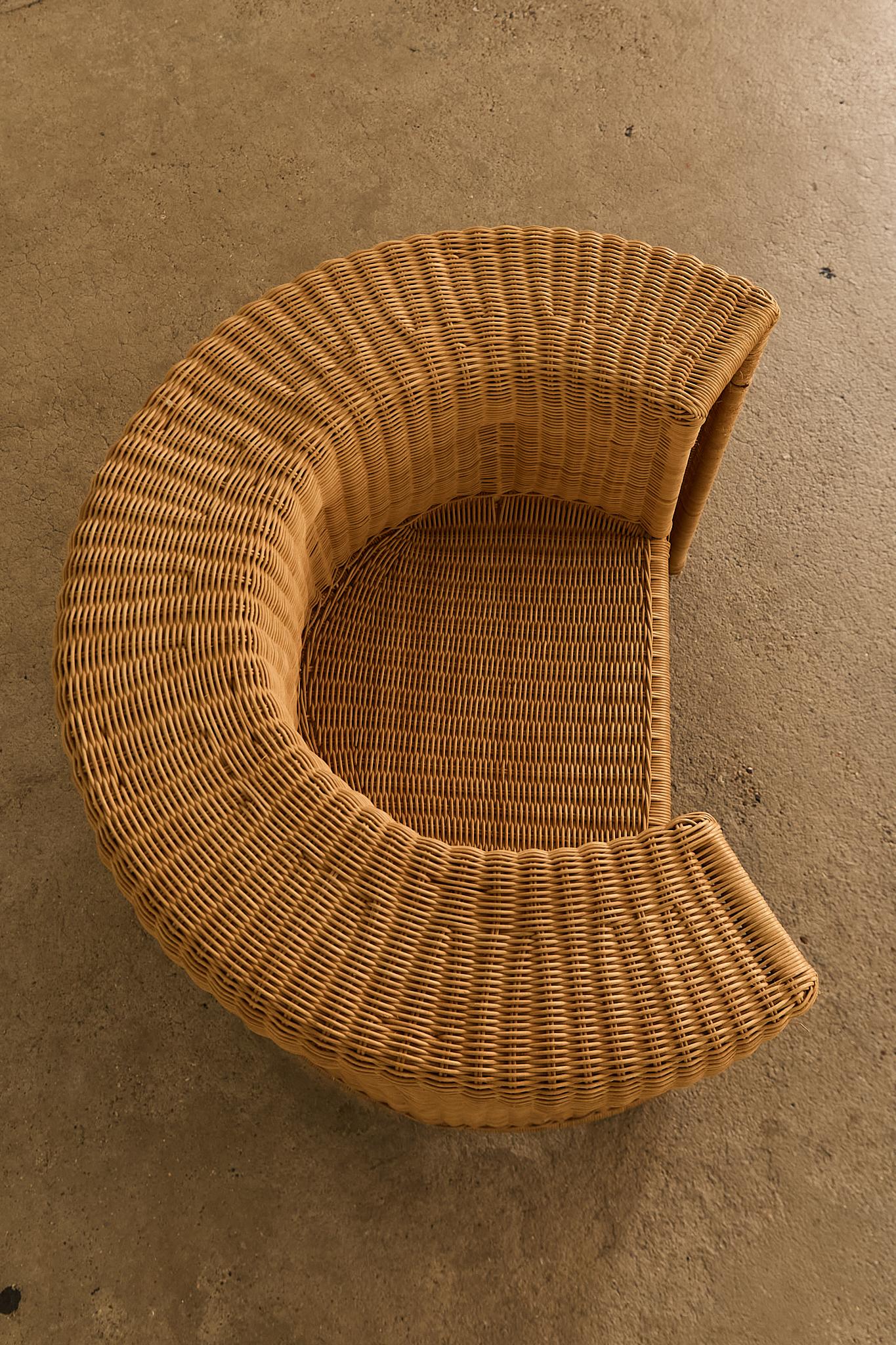 Rattan Poltrona Charlotte di Mario Botta in vendita