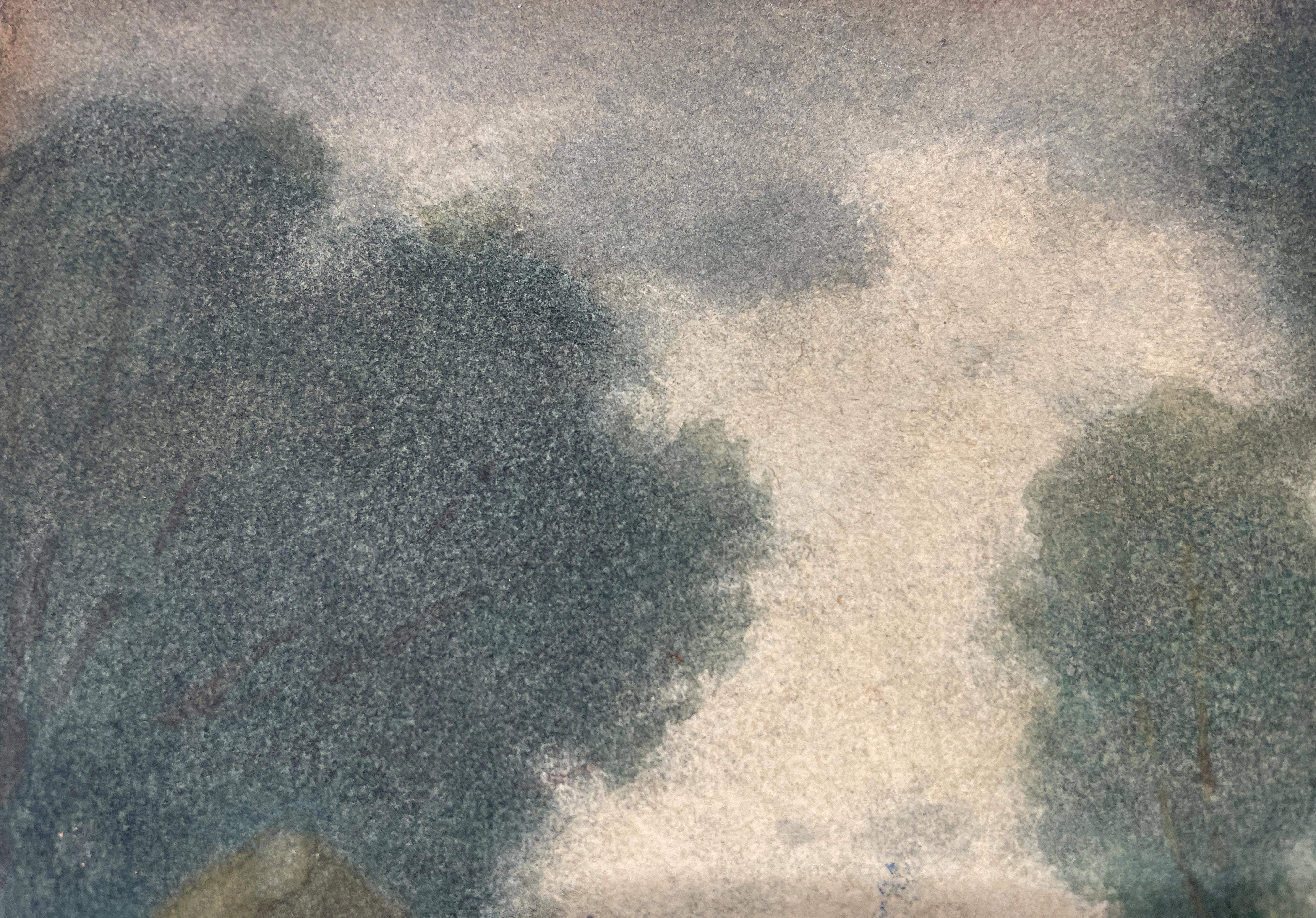 « The Meadow » Charlotte Buell Coman, aquarelle tonaliste de paysage américain en vente 3