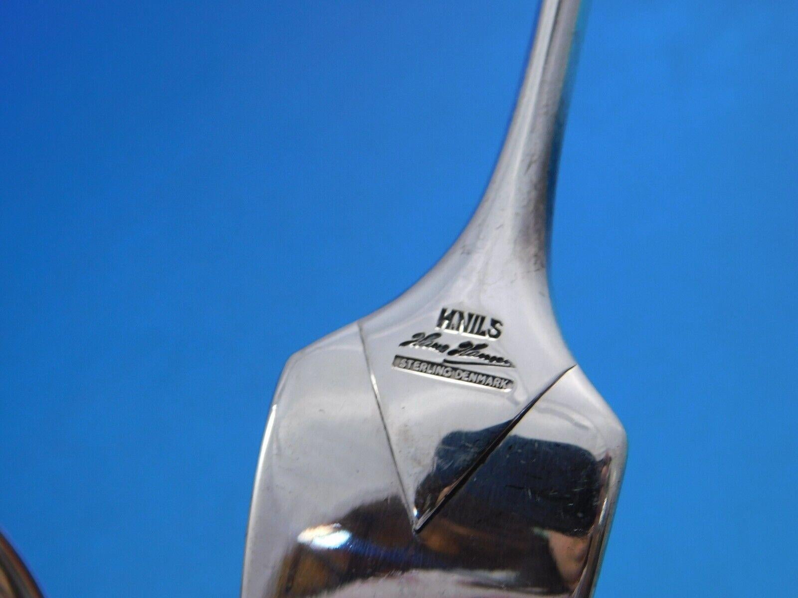 20ième siècle Service de couverts Charlotte by Hans Hansen en argent sterling 41 pièces Modernity en vente