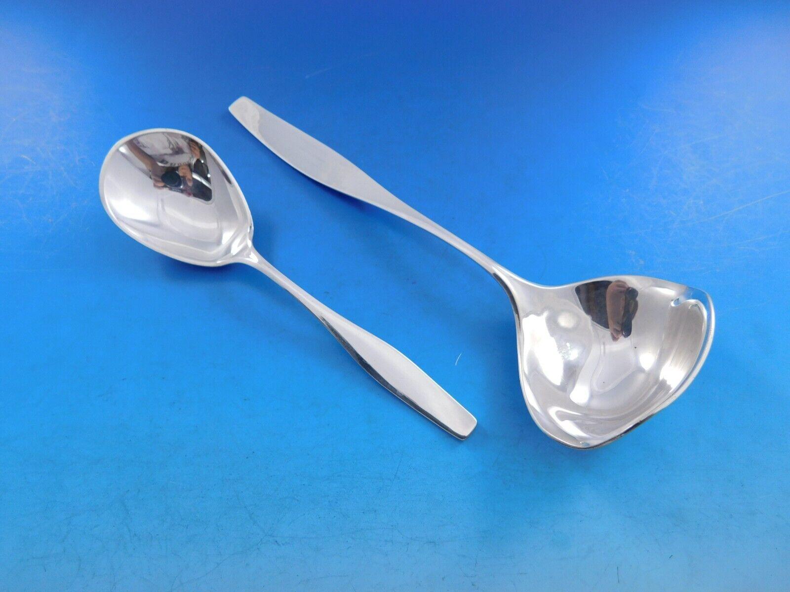 Service de couverts Charlotte by Hans Hansen en argent sterling 41 pièces Modernity en vente 1