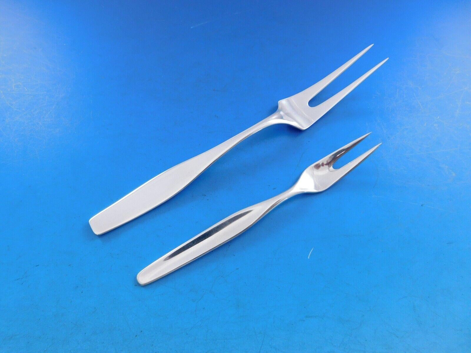 Service de couverts Charlotte by Hans Hansen en argent sterling 41 pièces Modernity en vente 2