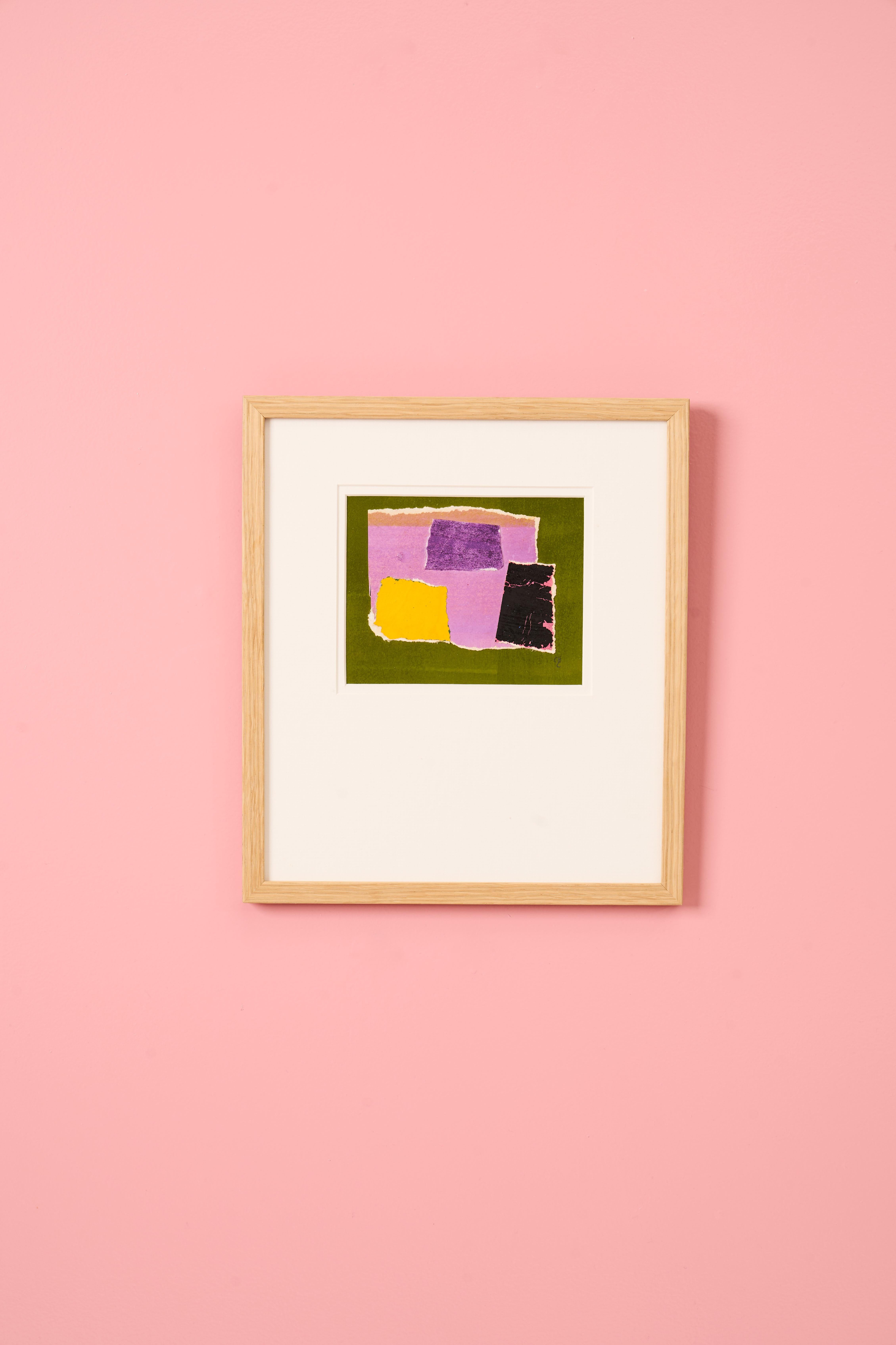 Gouaches and collages on paper (16 x 12 cm), framed with a double mat acid-free, museum glass.