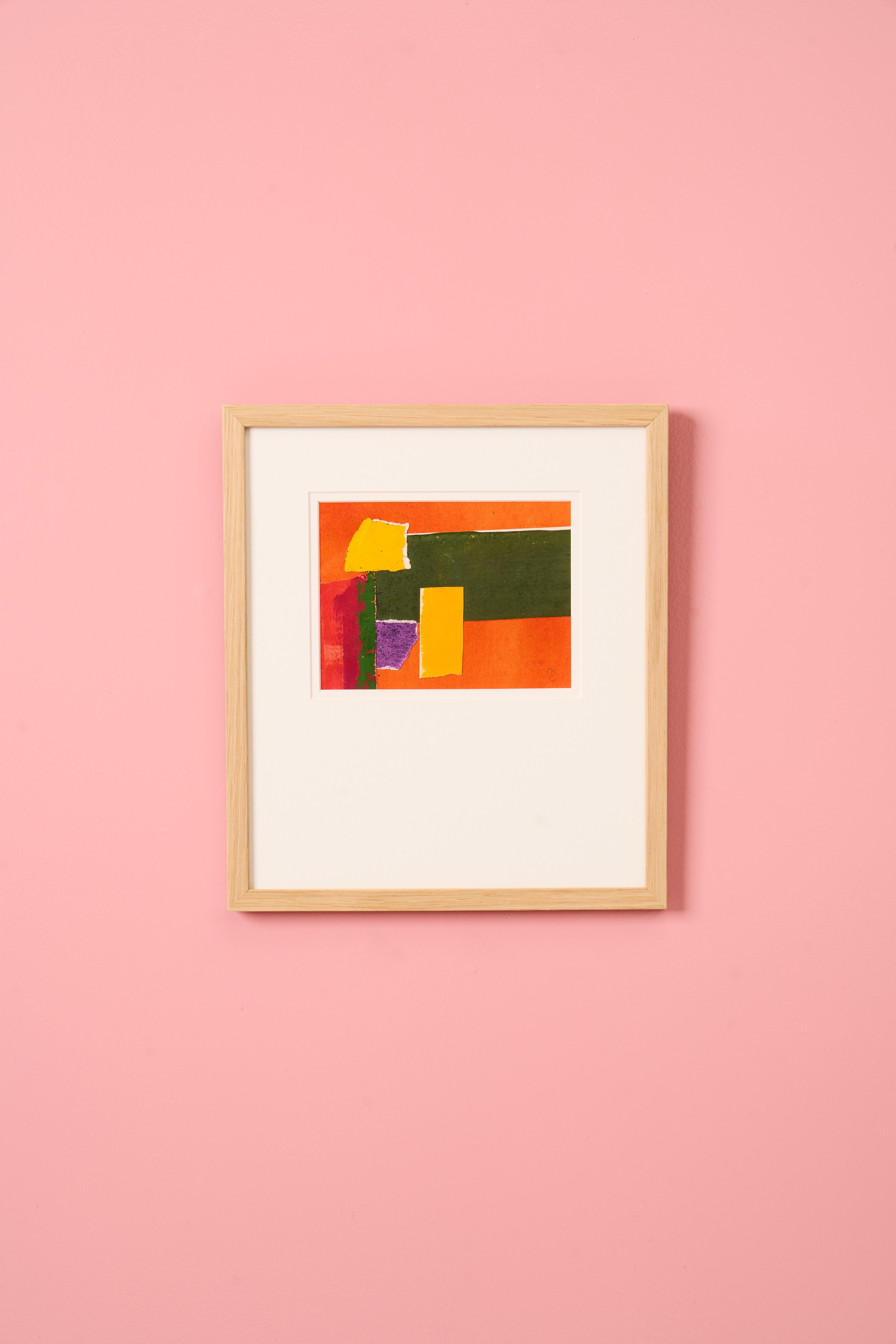 Gouaches y collages sobre papel (16 x 12 cm), enmarcados con un doble cristal de museo sin ácido.