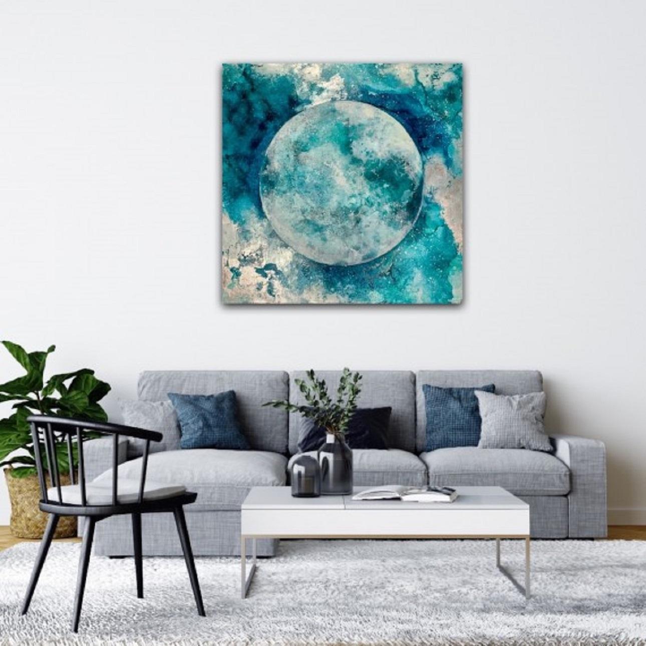 moon on the water painting