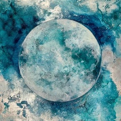 By the Light, Charlotte Elizabeth, Original painting of the moon
