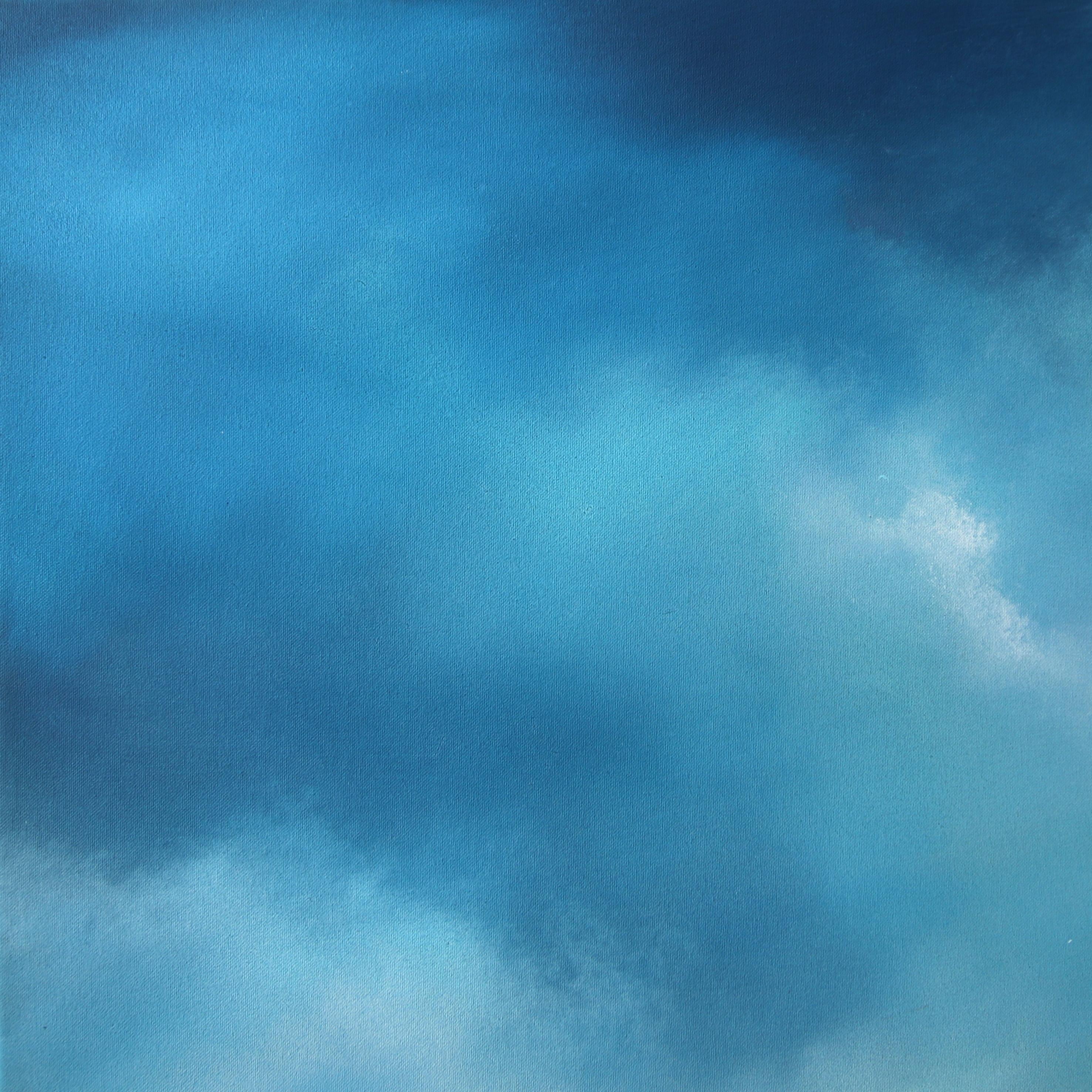 A Kinder Sea (Triptyque) - Grande peinture sur toile d'inspiration océanique - Contemporain Painting par Charlotte Elizabeth