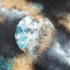 Faraway - Large Outer Space Inspired Painting on Canvas