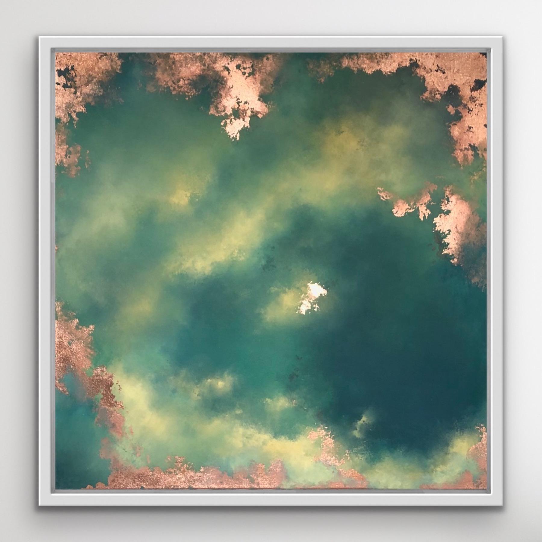 Once More [2021]
Please note that insitu images are purely an indication of how a piece may look.

Once More is an original mixed media skyscape painting by Charlotte Elizabeth. The metallic details around the edges add depth to the work.

Charlotte
