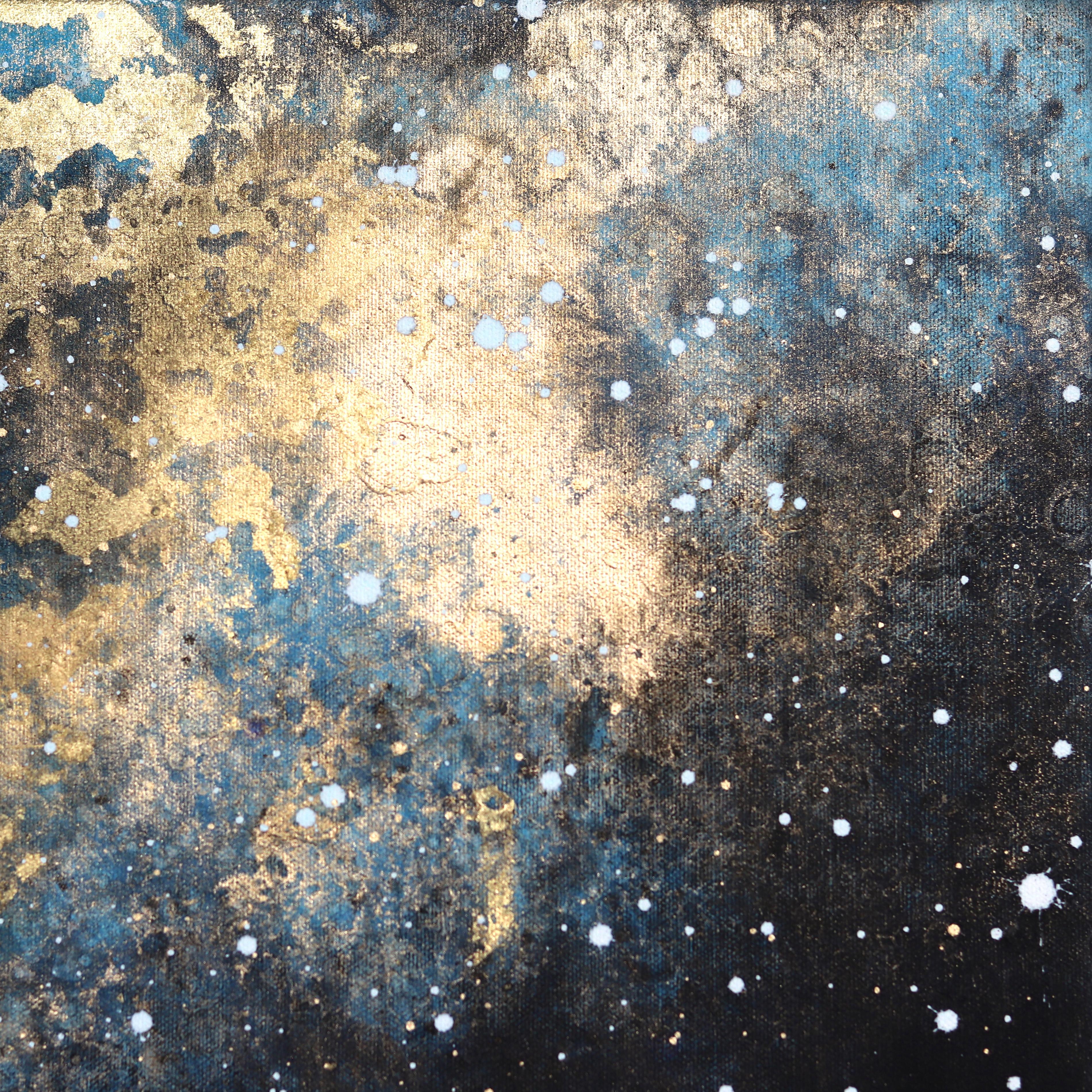 Stardust Moon  - Contemporary Mixed Media Art by Charlotte Elizabeth