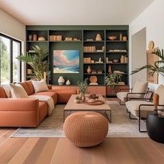 Le bruit de l'océan - Peinture originale de paysage océanique au pastel doux sur toile