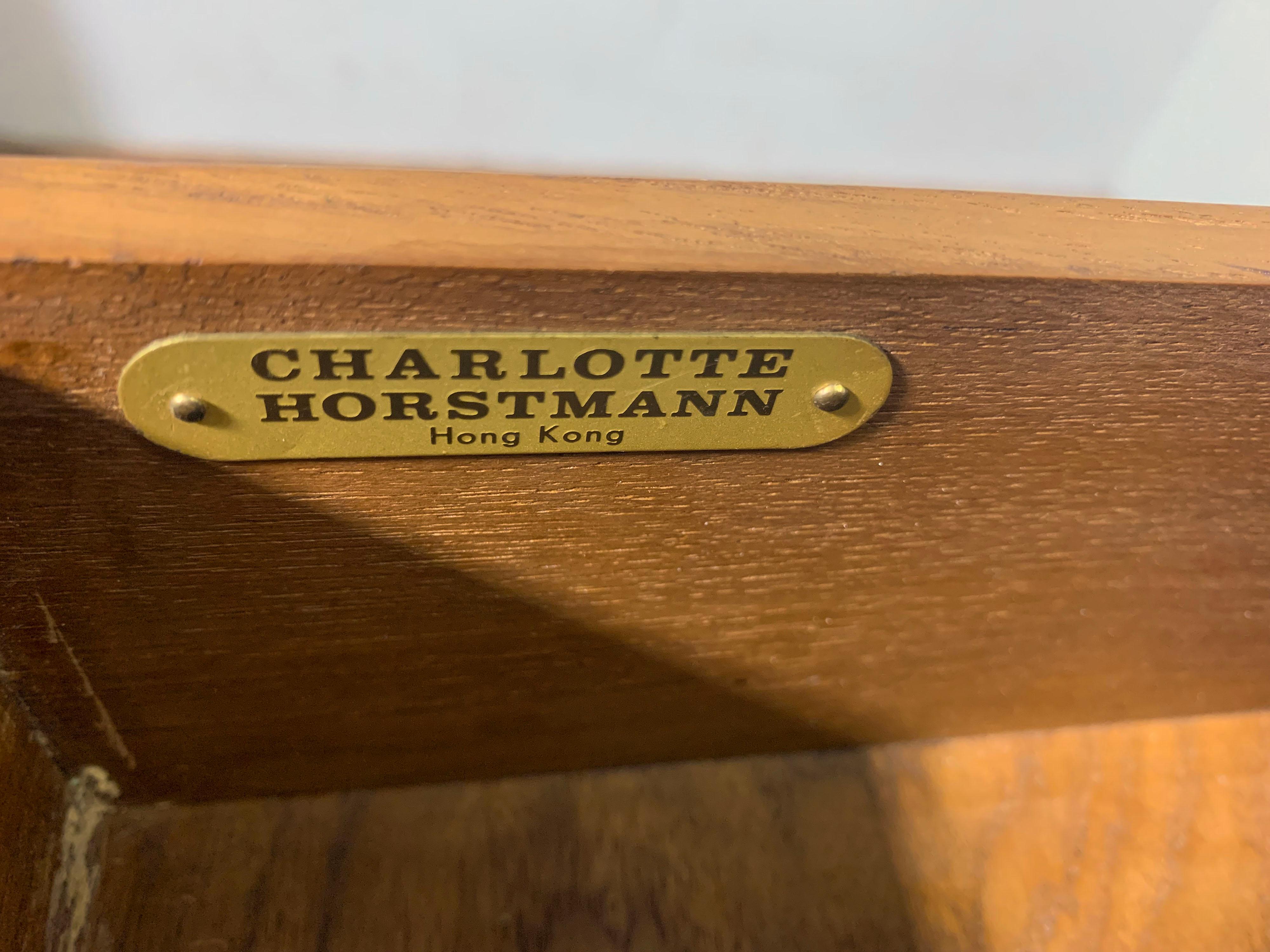 Charlotte Horstmann Campaign Desk with Leather Top circa 1960s 4