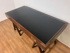 Charlotte Horstmann Campaign Desk with Leather Top circa 1960s