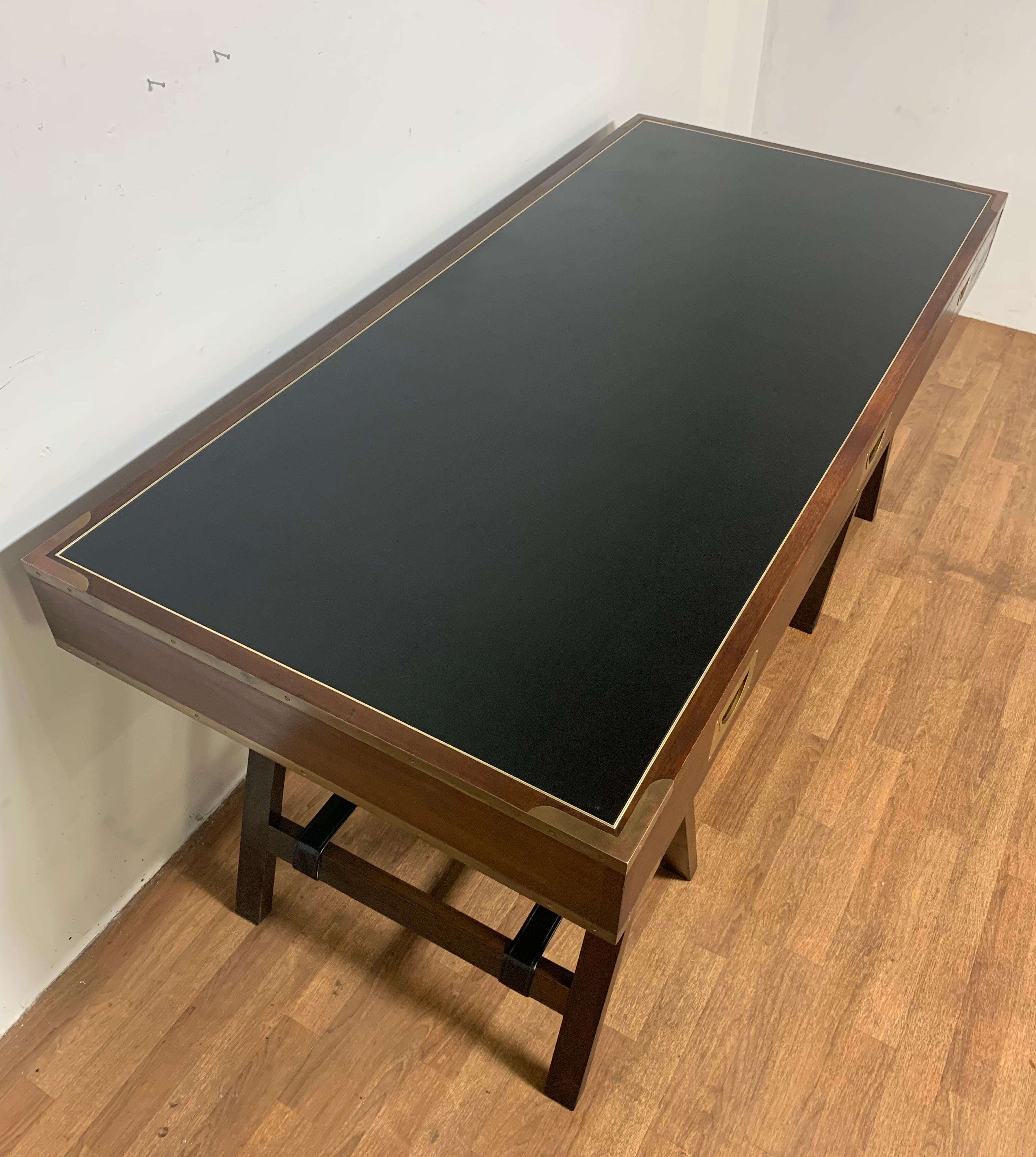 Unknown Charlotte Horstmann Campaign Desk with Leather Top circa 1960s