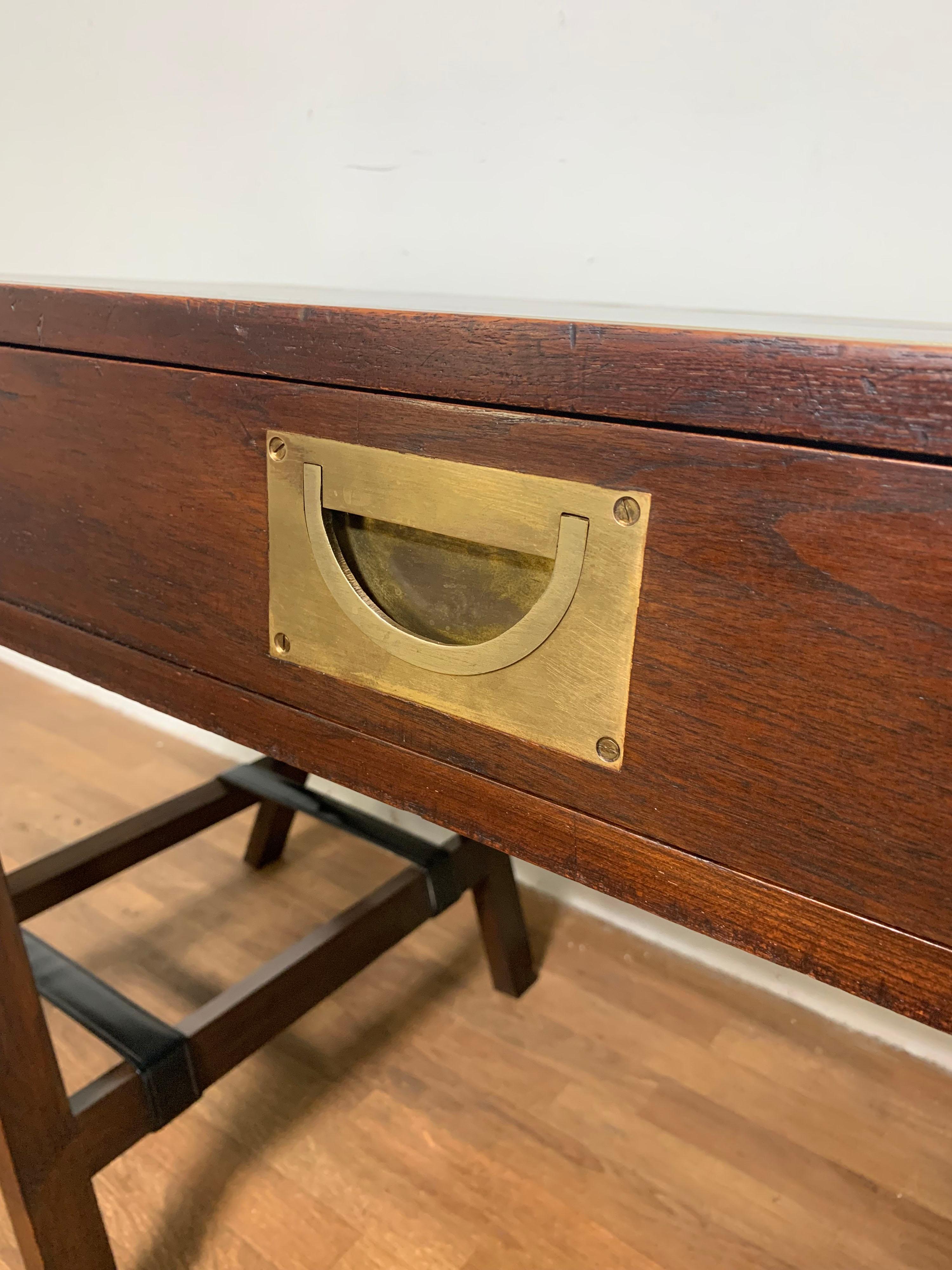 Charlotte Horstmann Campaign Desk with Leather Top circa 1960s 1