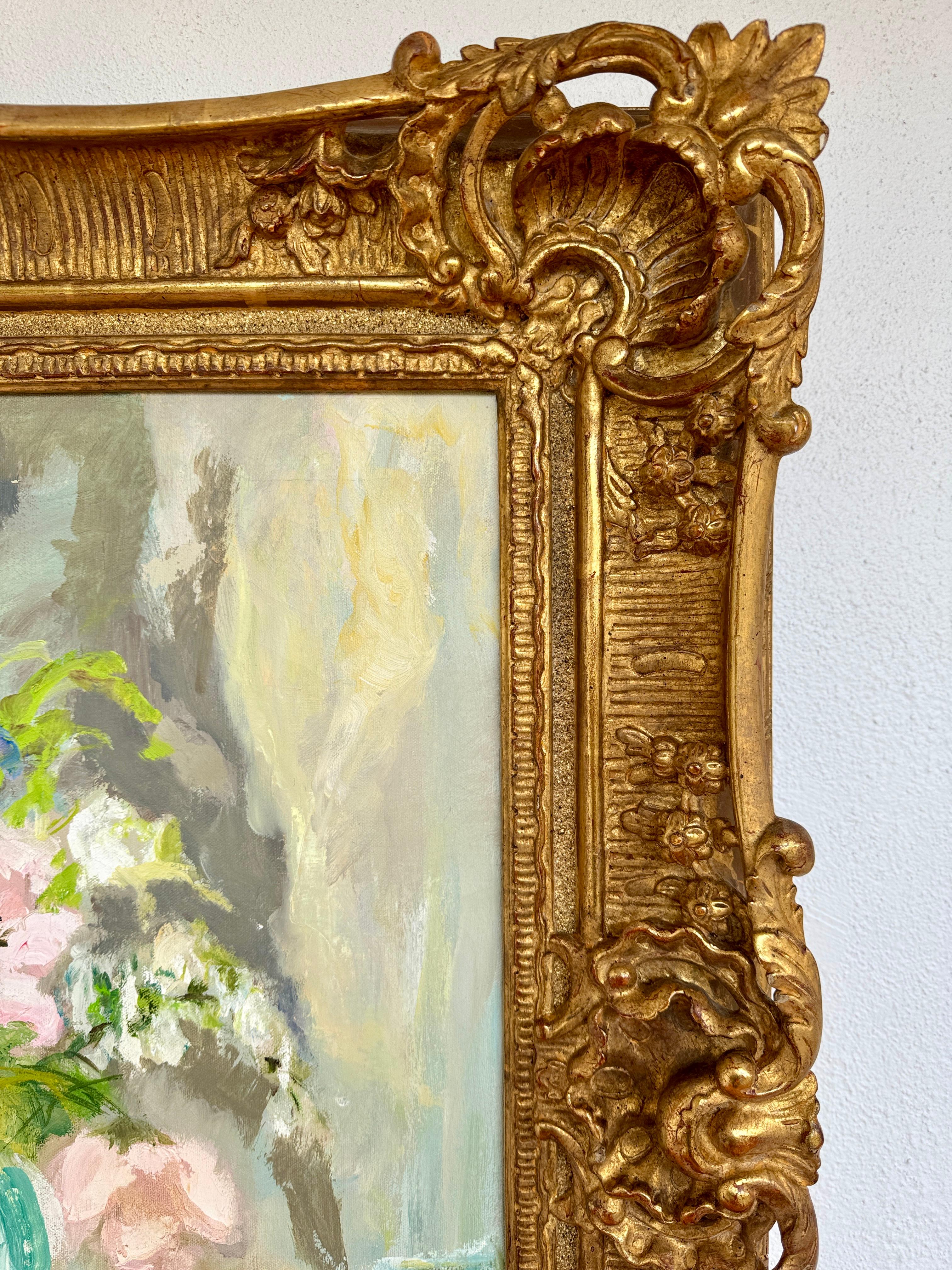 Still Life With Pink Flowers For Sale 1