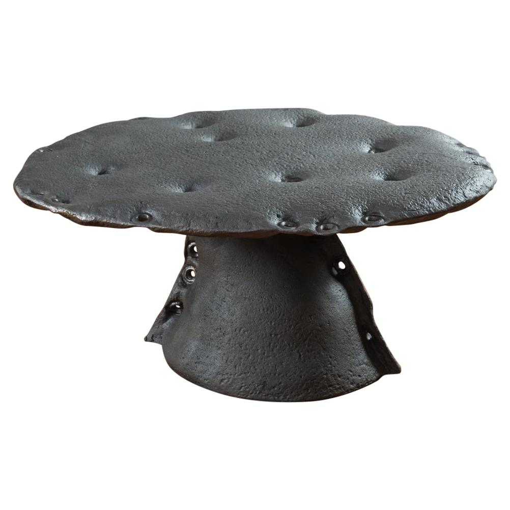 Low Table in Cast Iron with Custom Size and Finish Variations Available
