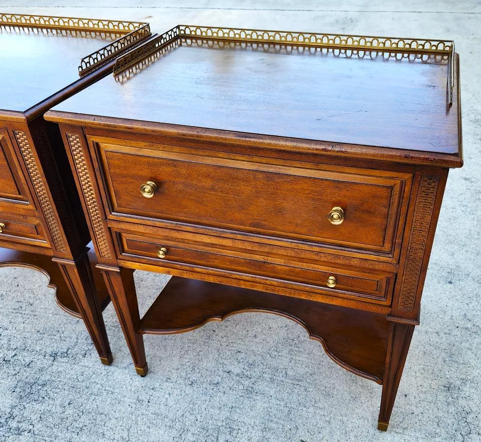 For FULL item description click on More Details Below.

Offering One Of Our Recent Palm Beach Estate Fine Furniture Acquisitions Of A
Pair of Charlotte Moss for Century Furniture Bedside End Tables

Approximate Measurements in Inches
30 1/2