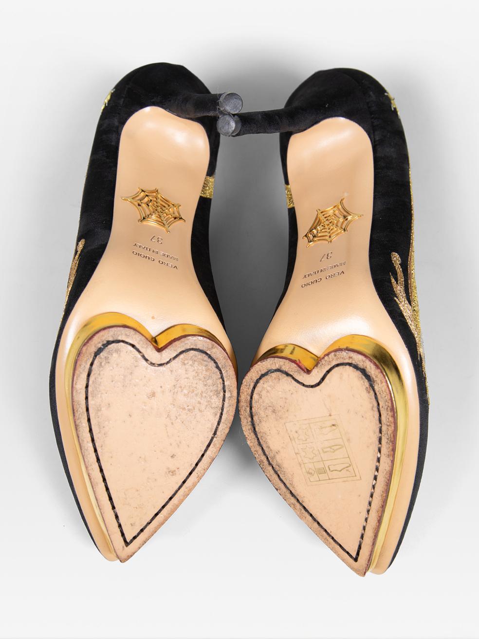 Charlotte Olympia Auspicious Debbie Dragon Pumps Talla IT 37 en Bueno estado para la venta en London, GB
