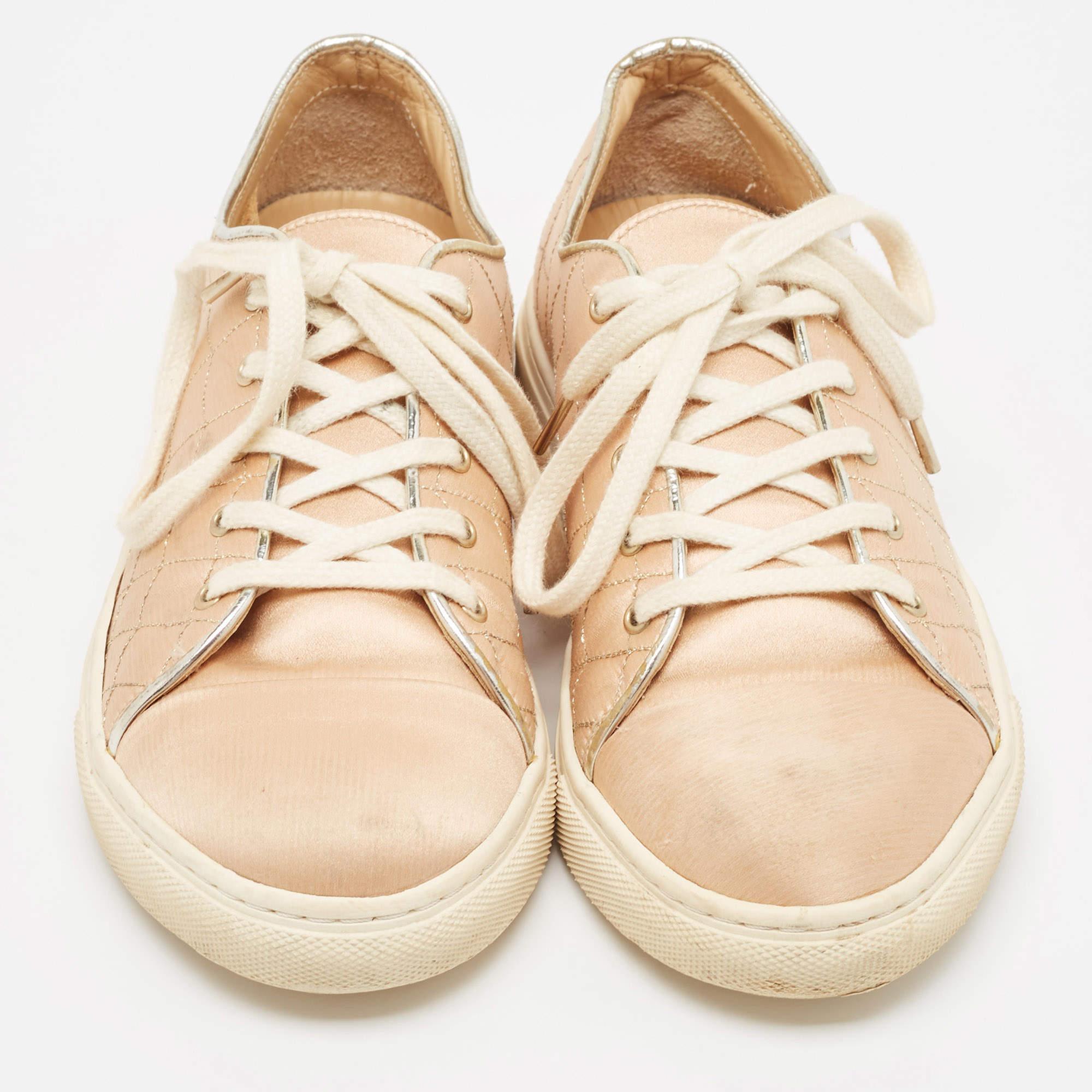 Charlotte Olympia Zapatillas con cordones de piel y satén beige talla 36 Beige en venta