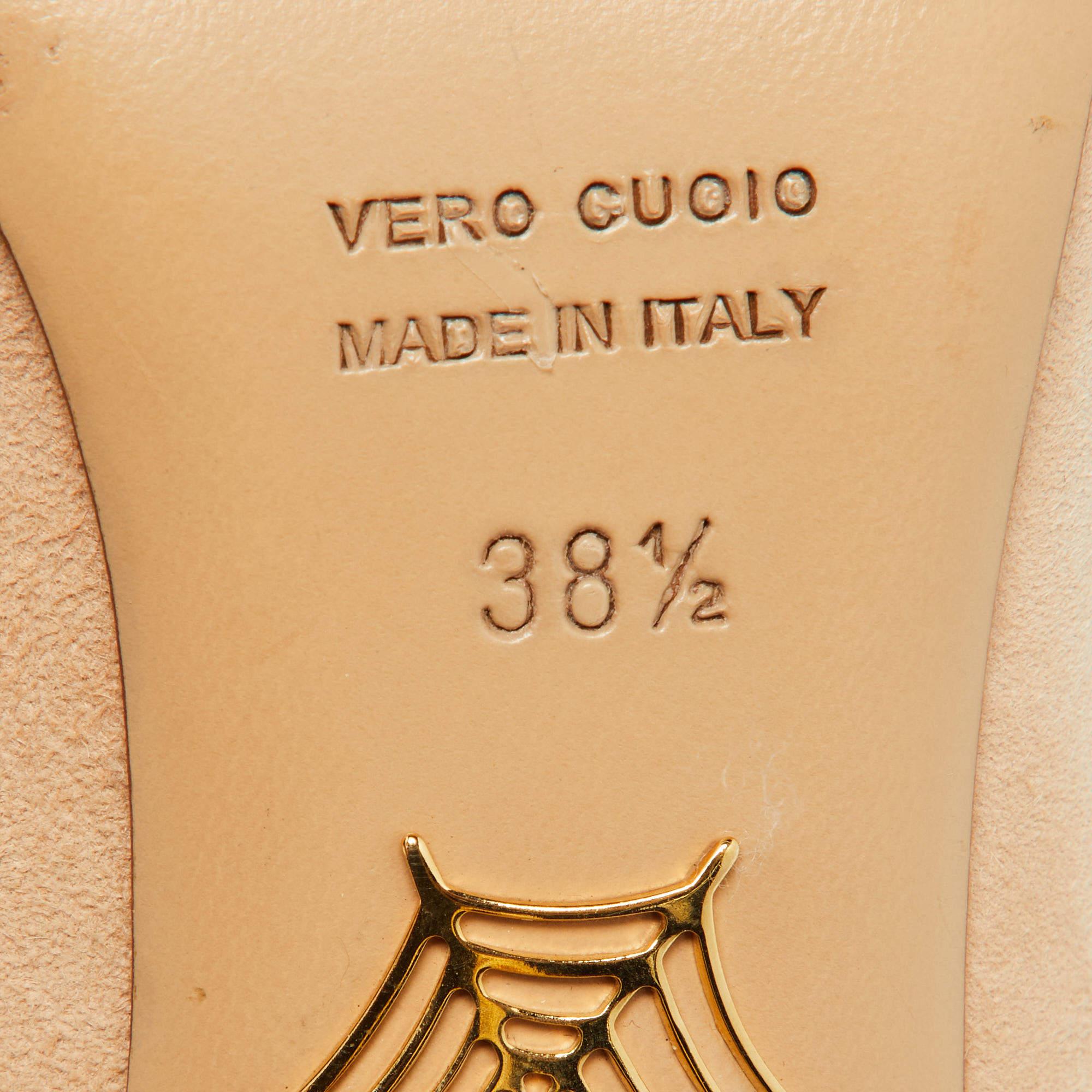 Charlotte Olympia Pump Zodiaco Cáncer Cumpleaños Beige Ante Talla 38.5 en venta 3